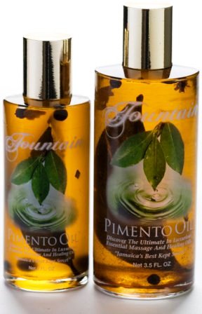 FOUNTAIN PIMENTO OIL 3.5 OZ 

FOUNTAIN PIMENTO OIL 3.5 OZ: available at Sam's Caribbean Marketplace, the Caribbean Superstore for the widest variety of Caribbean food, CDs, DVDs, and Jamaican Black Castor Oil (JBCO). 
