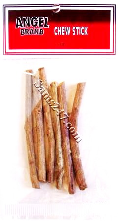 ANGEL BRAND CHEW STICKS 1.5 OZ. 

ANGEL BRAND CHEW STICKS 1.5 OZ.: available at Sam's Caribbean Marketplace, the Caribbean Superstore for the widest variety of Caribbean food, CDs, DVDs, and Jamaican Black Castor Oil (JBCO). 