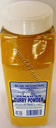 BLUE MOUNTAIN CURRY 22 OZ. 

BLUE MOUNTAIN CURRY 22 OZ.: available at Sam's Caribbean Marketplace, the Caribbean Superstore for the widest variety of Caribbean food, CDs, DVDs, and Jamaican Black Castor Oil (JBCO). 